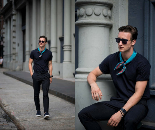 How To Style A Silk Neckerchief By Marcel Floruss from One Dapper Street