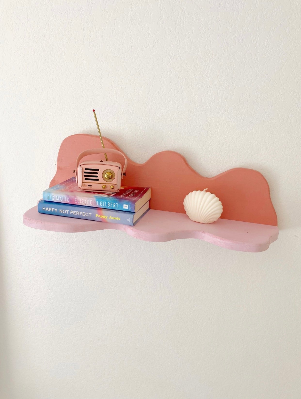 Squiggle Curvy Wavy Floating Shelf