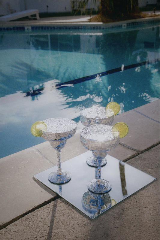 disco margarita glass