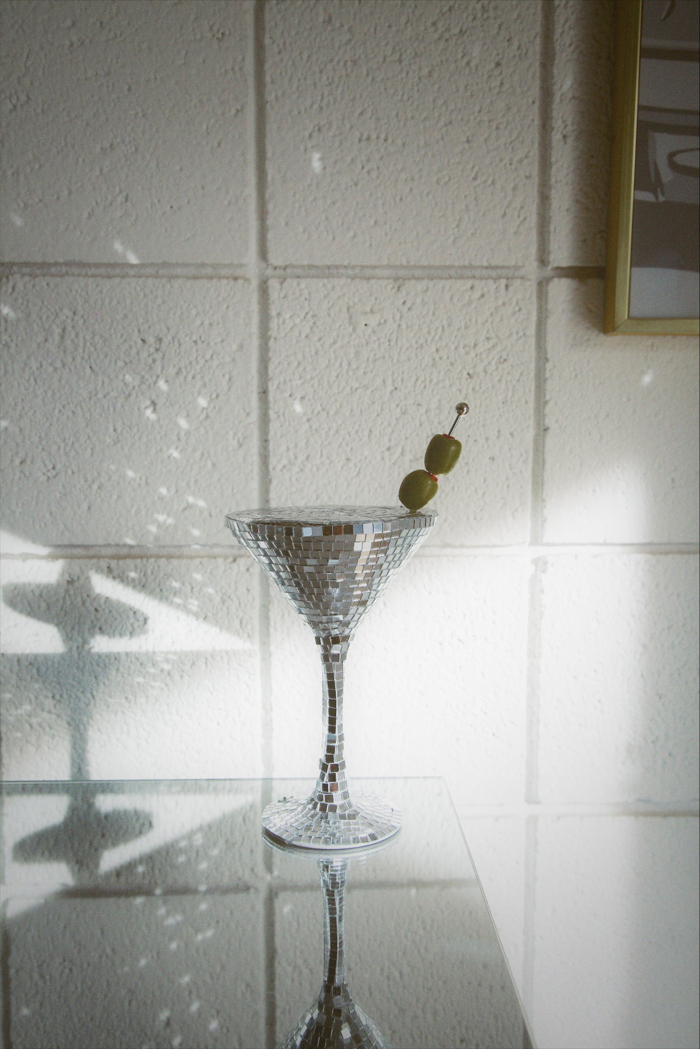 disco martini glass