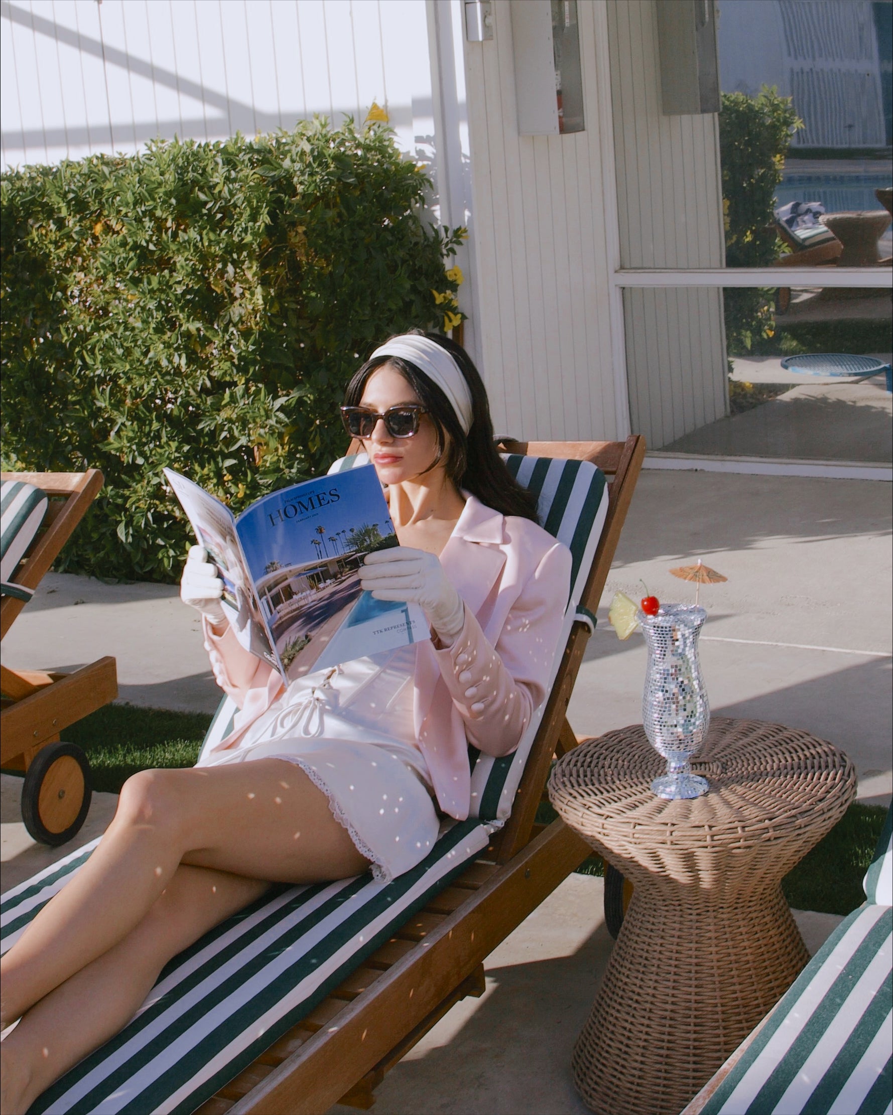 disco piña colada glass home decor bar cart decor