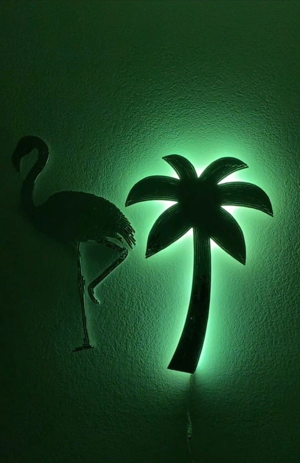 disco palm tree led light 🪩🌴