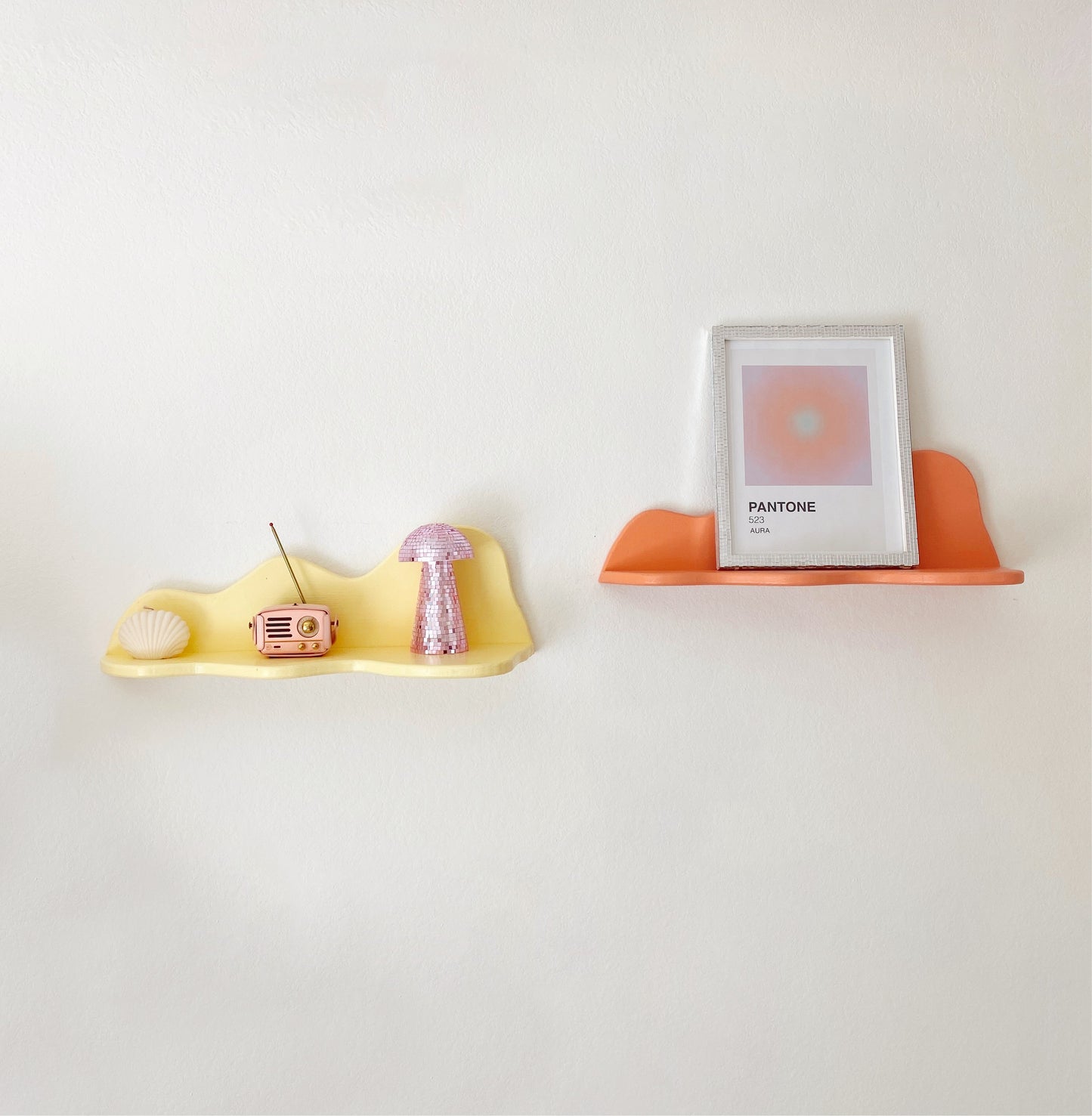 Squiggle Curvy Wavy Floating Shelf