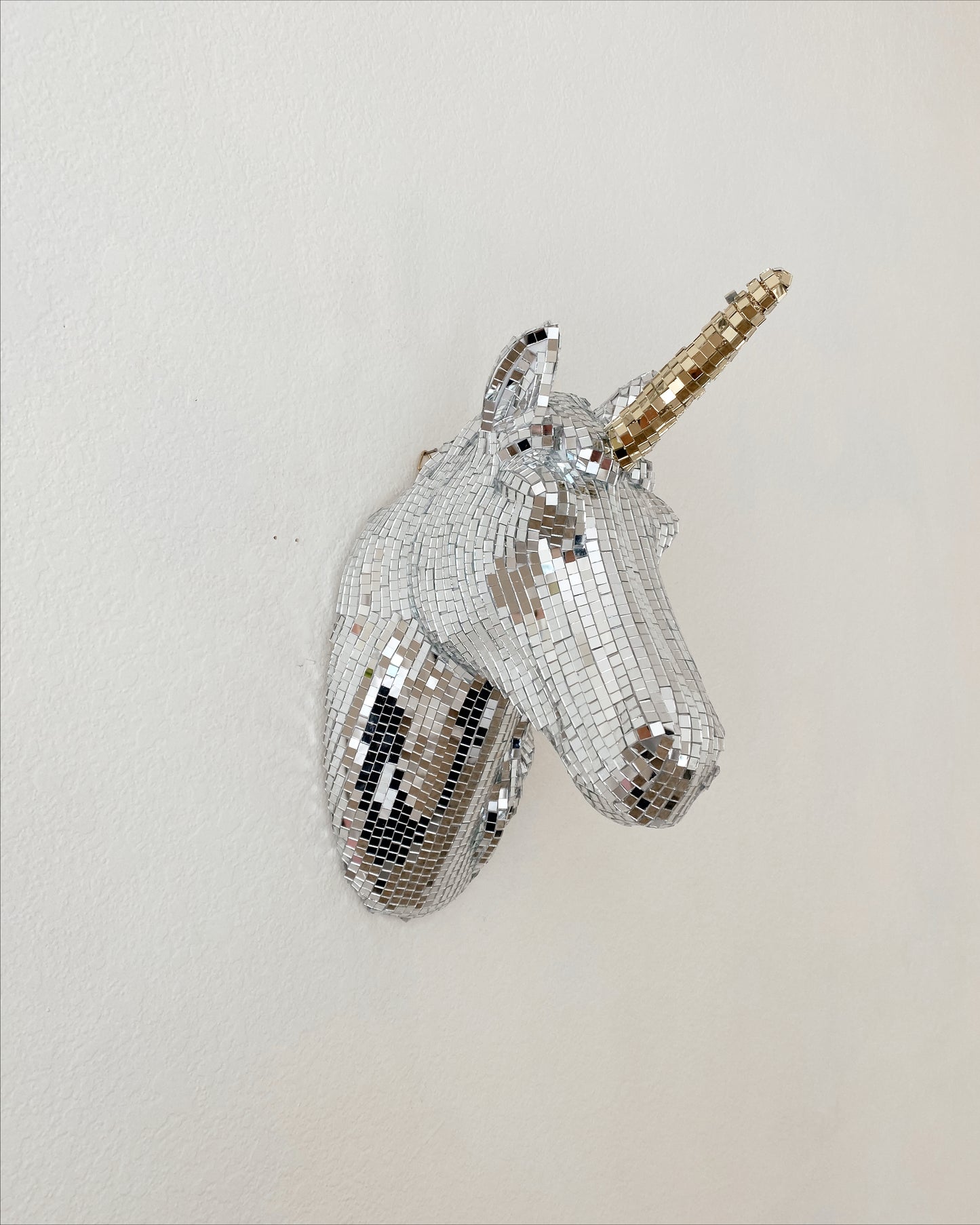 disco unicorn wall mount