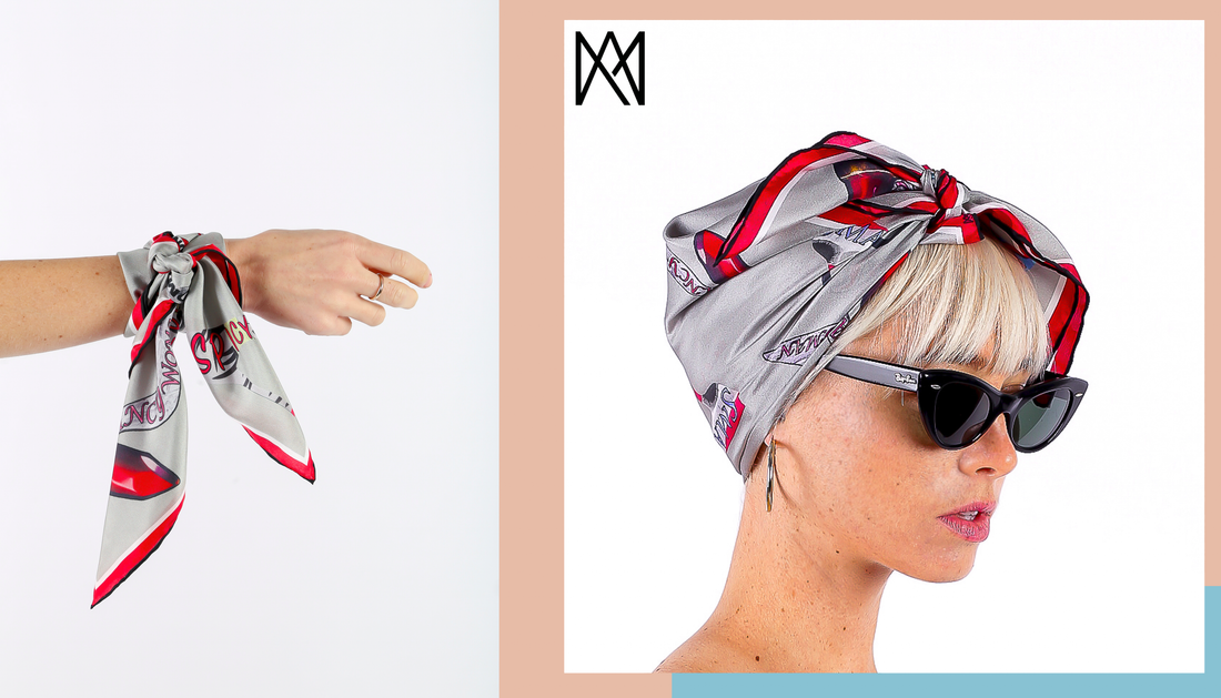 Silk Scarves Lookbook by A.M. CLUB