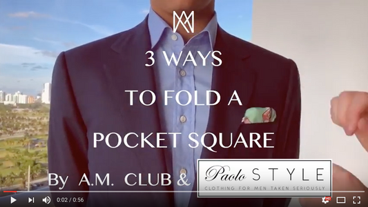 3 Easy Ways To Fold A Pocket Square With Bespoke Menswear Founder Paolo Martorano