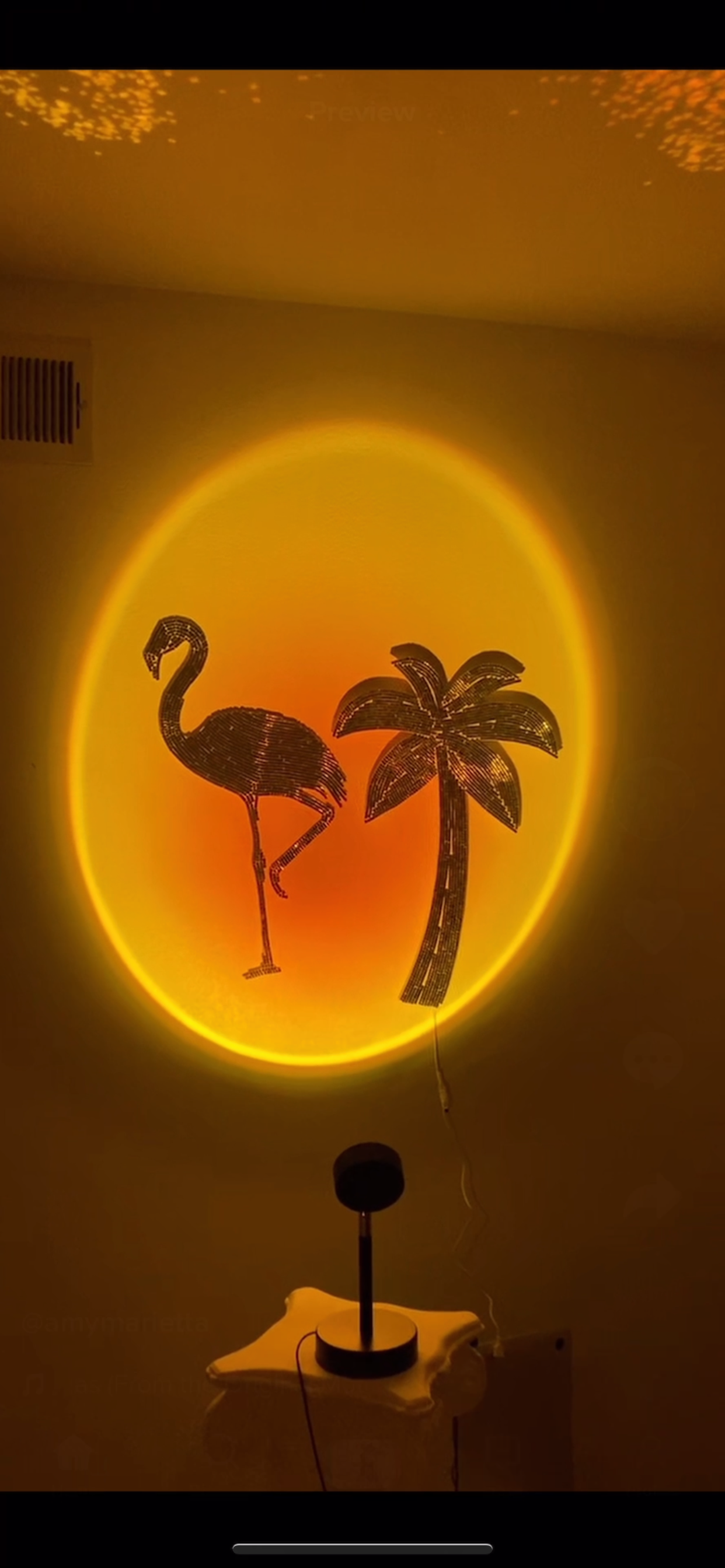 disco palm tree led light 🪩🌴